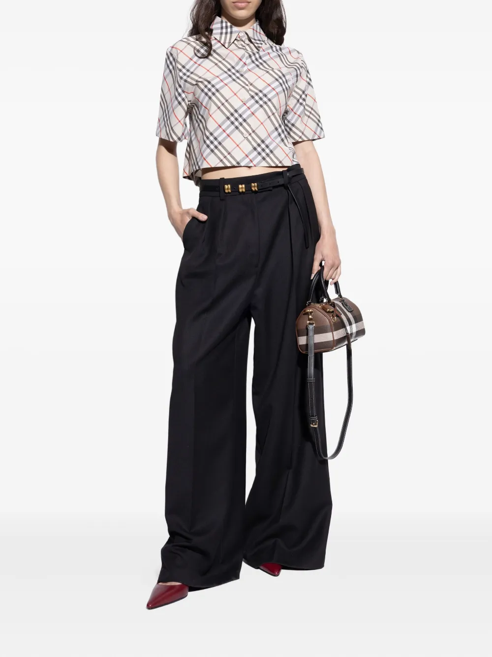 Burberry Pema leren pumps Rood