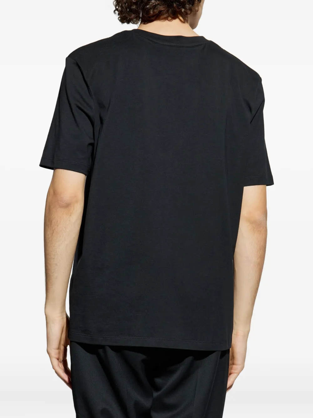 Balmain chain-print T-shirt Blauw