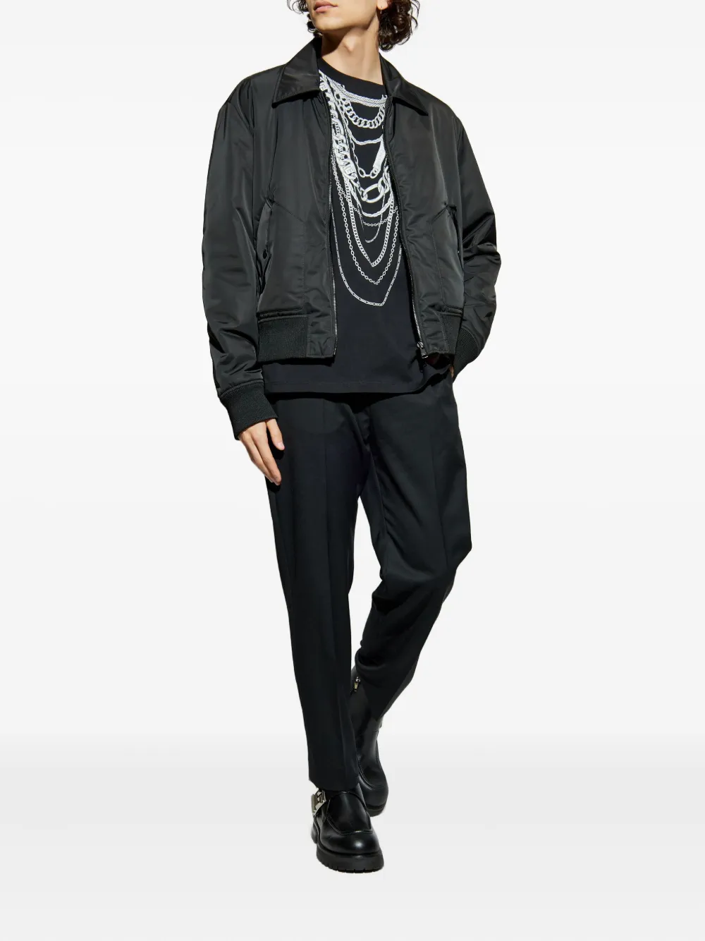 Balmain chain-print T-shirt | T-Shirts | Image 2