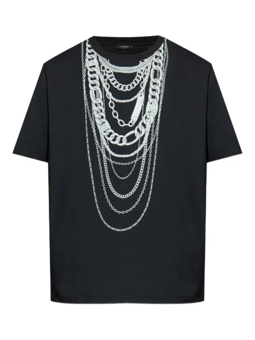 T-shirt à imprimé graphique - Balmain - Modalova