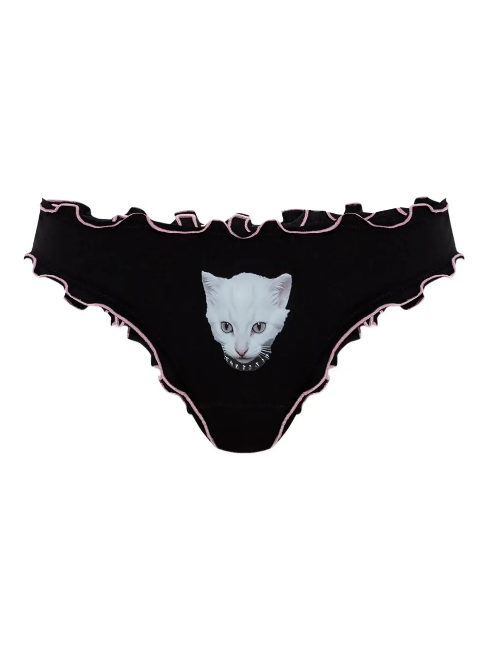 Blumarine cat-print briefs | Black | Image 1