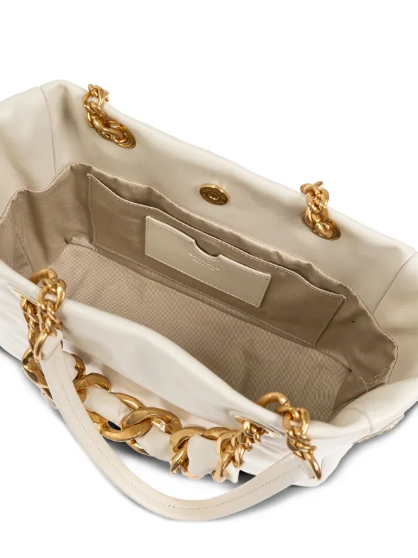 Balmain 1945 Small logo-embellished Tote Bag | Neutrals