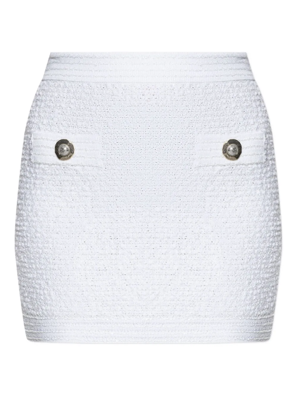 Balmain Tweed mini-rok Beige