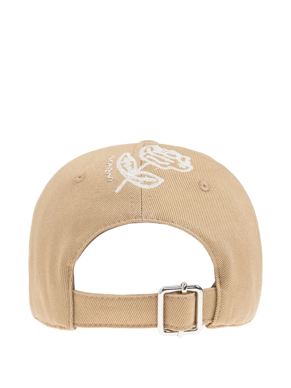 Marni Logo-embroidered Baseball Cap In Neutral