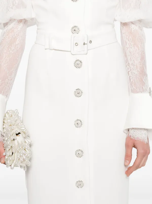 SILK LOVE & LACE Andrea Dress | White | FARFETCH