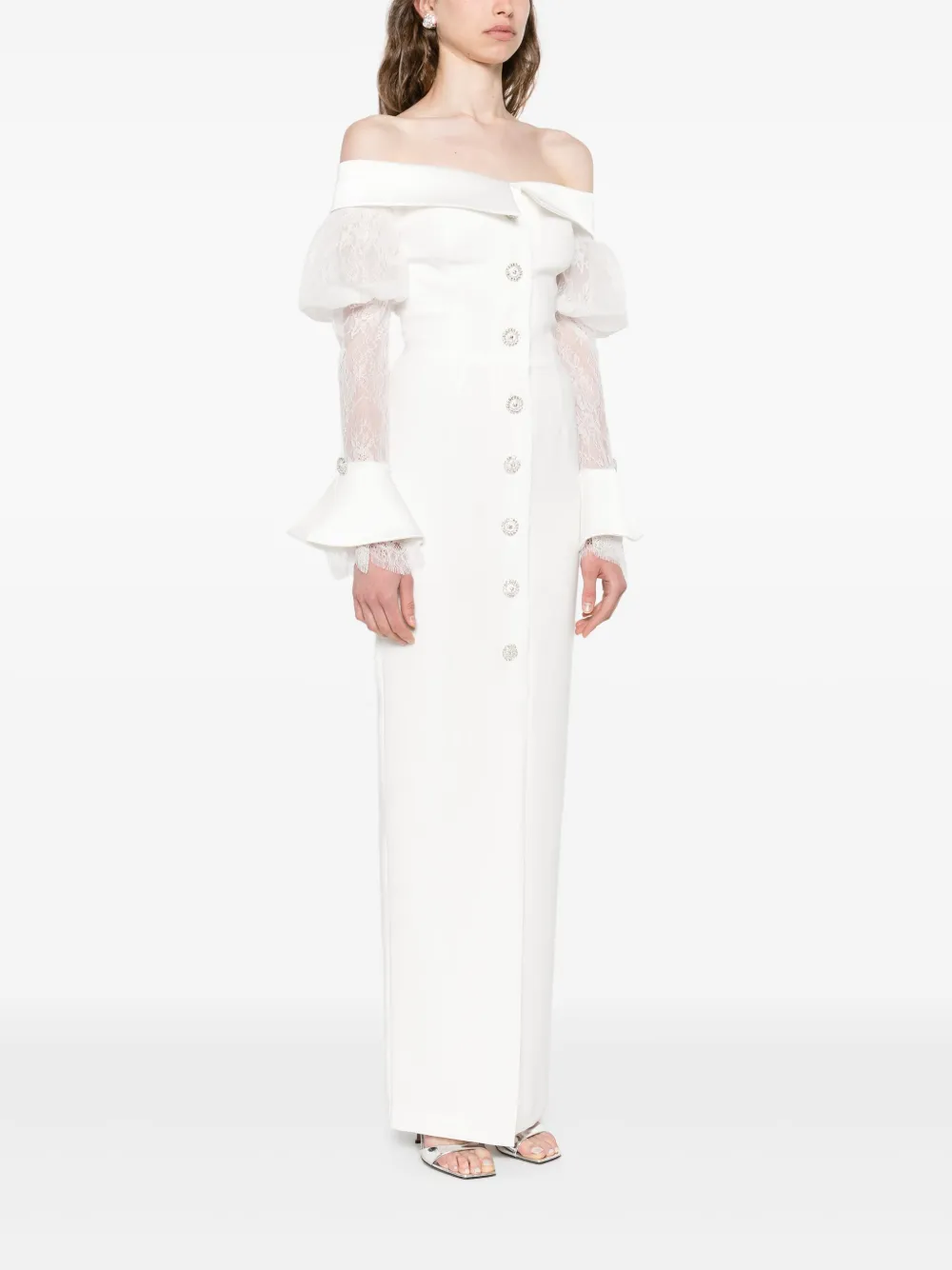 SILK LOVE & LACE Andrea jurk Wit