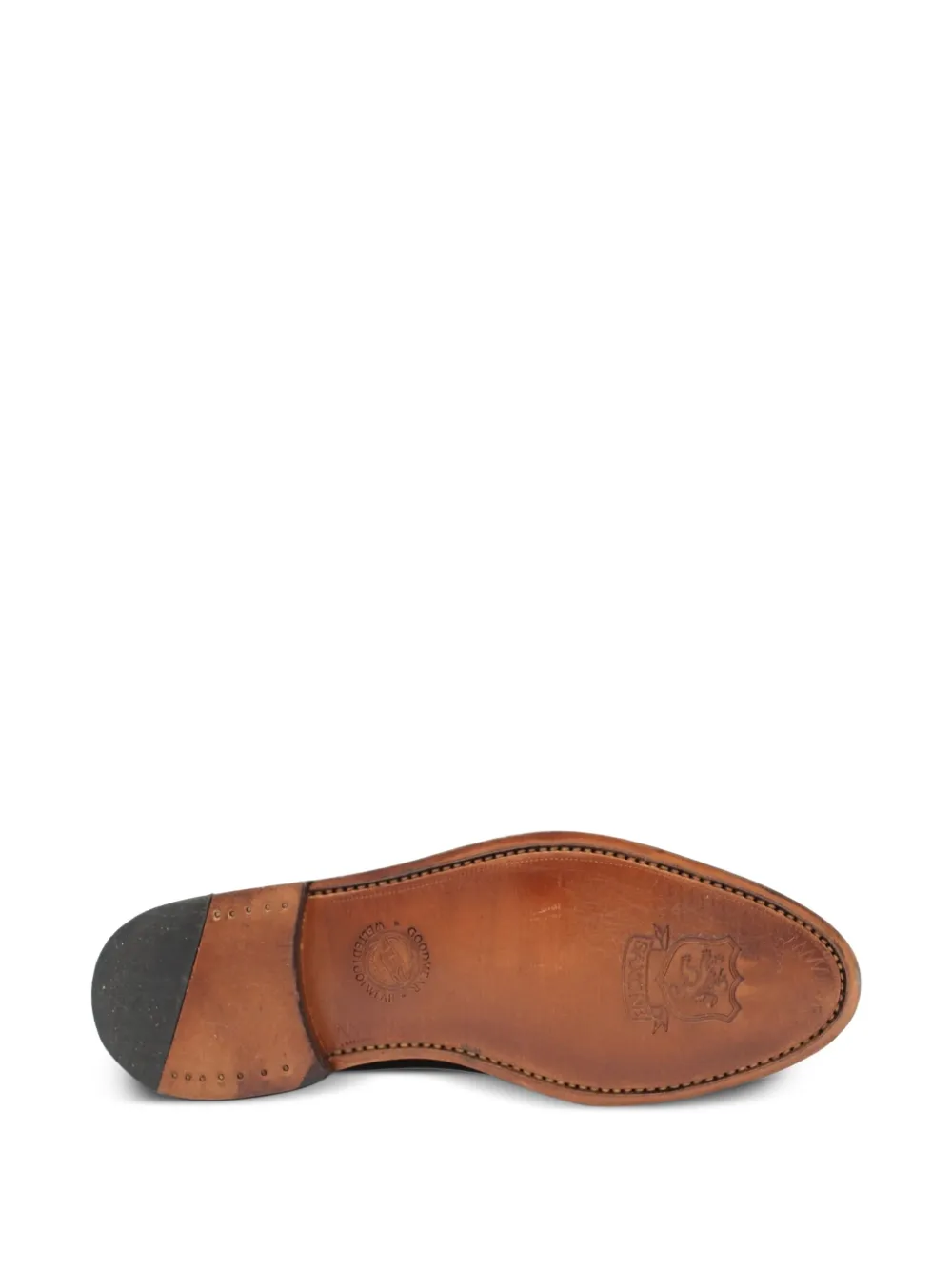 SAXONE OF SCOTLAND penny leather loafers Brown