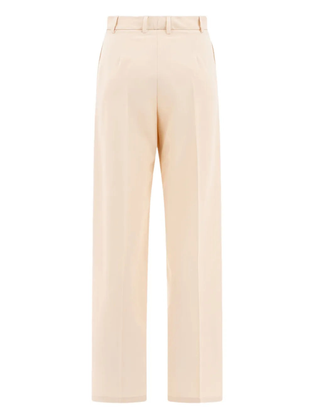 Fit Plain-front Trousers In Neutral