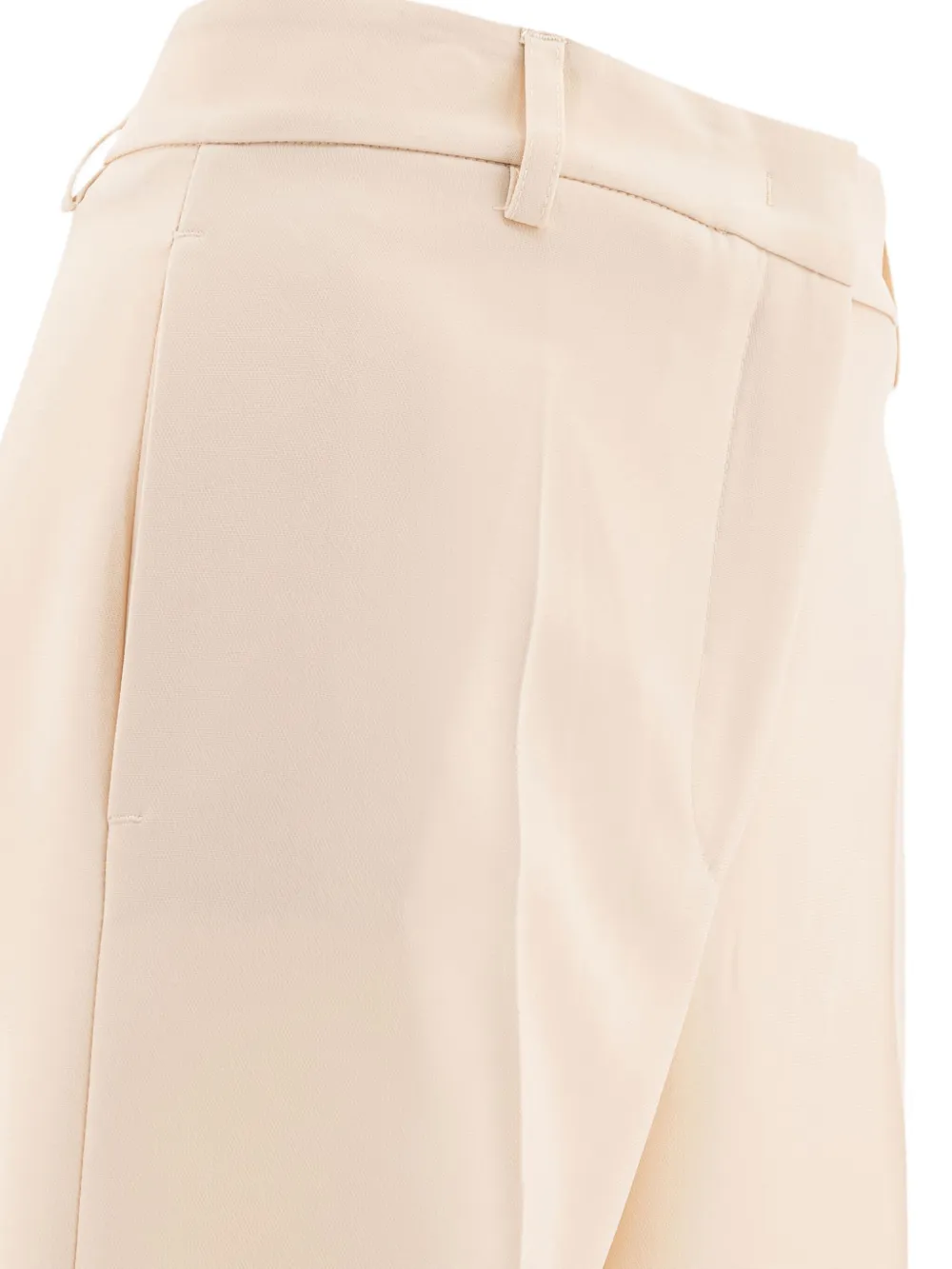 Fit Plain-front Trousers In Neutral