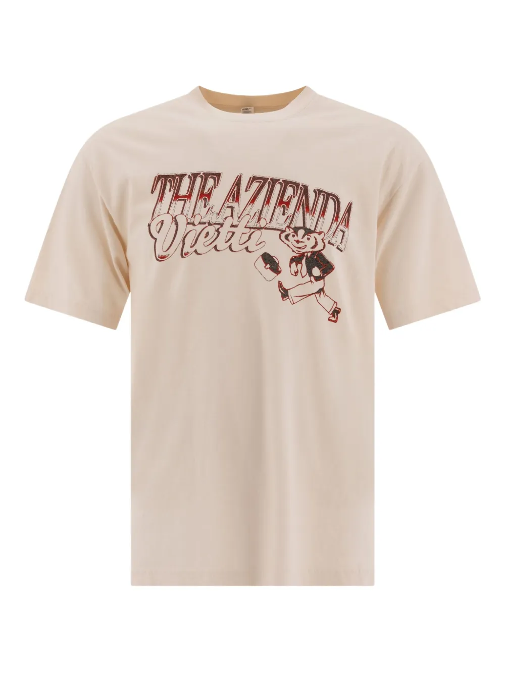 VIETTI MERCHANDISE graphic-print crew-neck T-shirt | Neutrals | Image 1