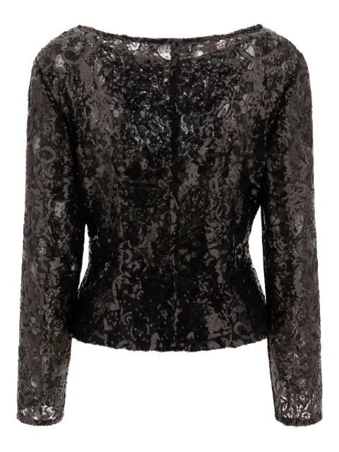F.It sequin lace top