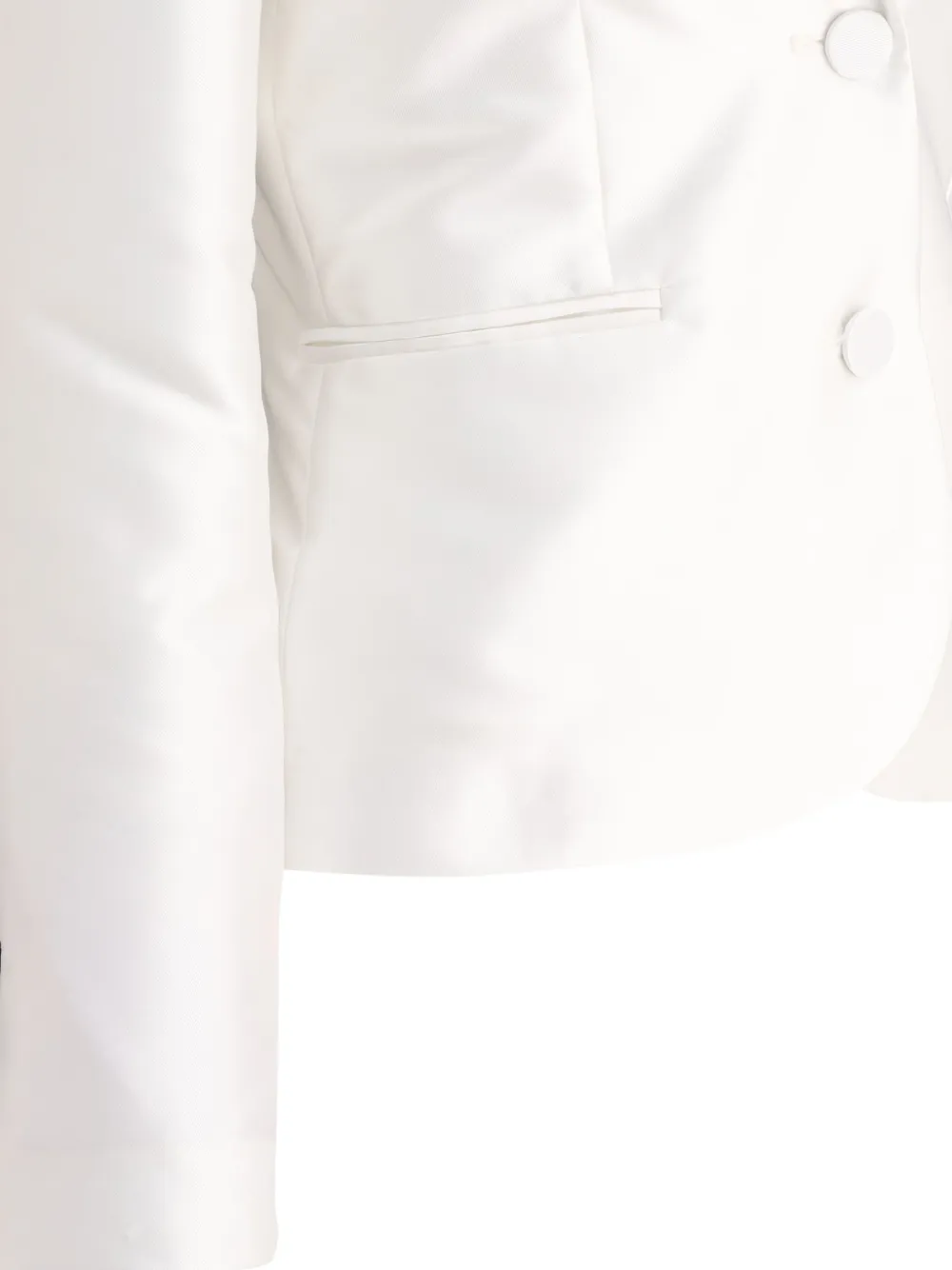 Fit F.it Satin Single-breasted Blazer In Neutral