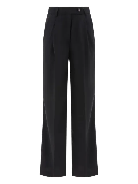F.It pleated-front trousers