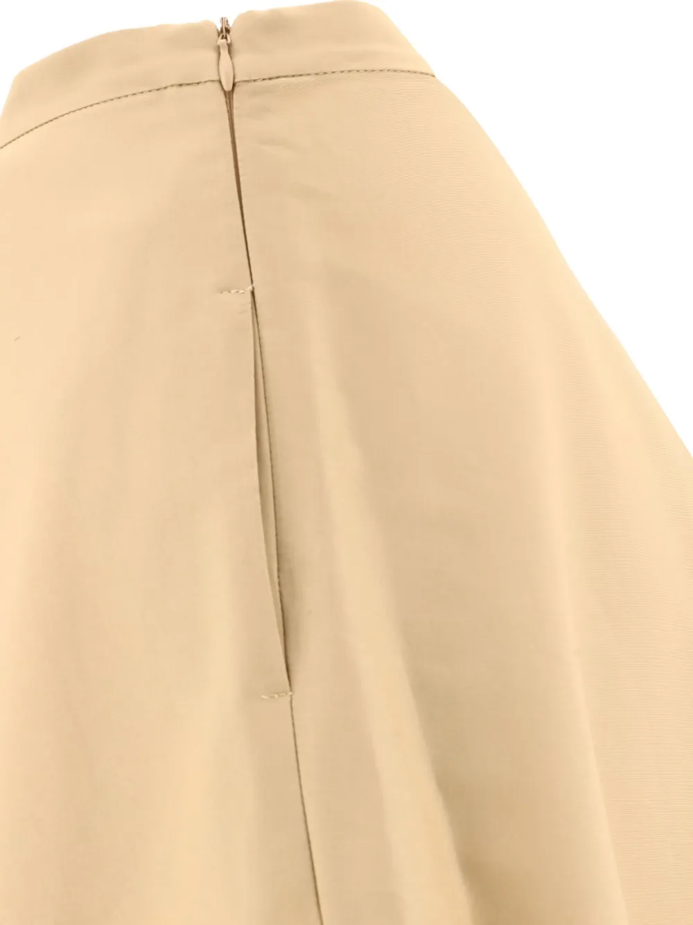 Fit A-line Midi Skirt In Neutral