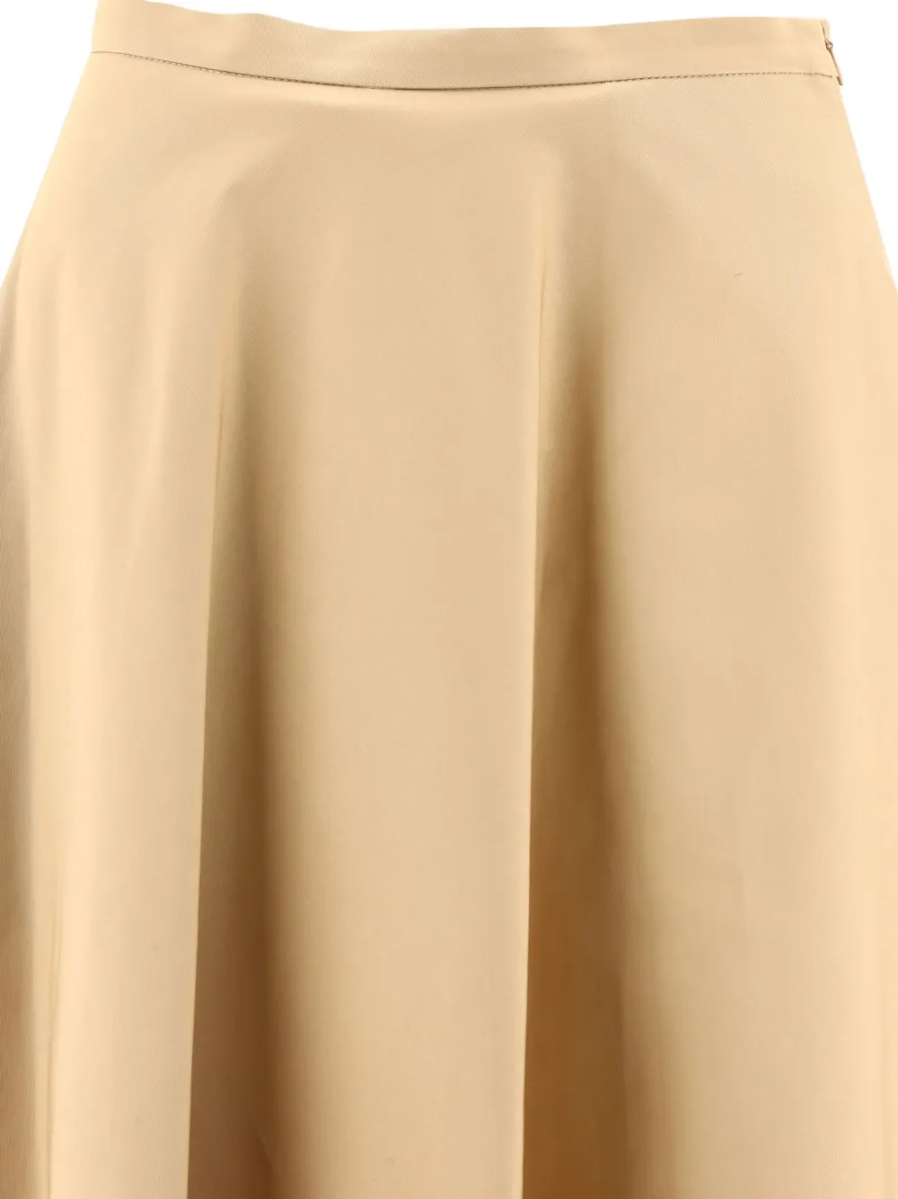 Fit A-line Midi Skirt In Neutral