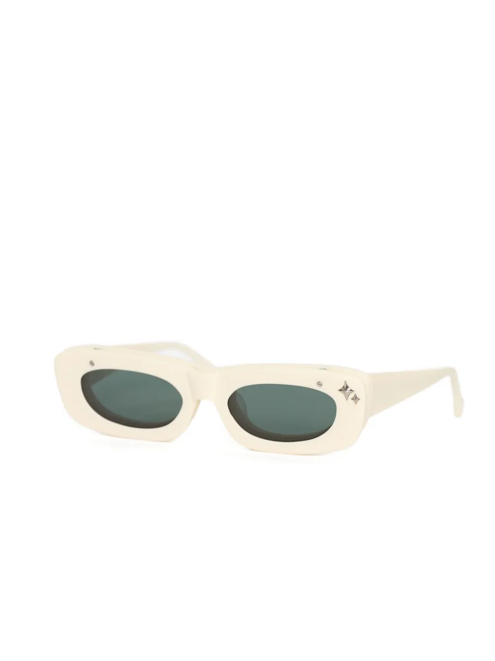 PushBUTTON x Grey Ant rectangle-frame sunglasses - Beige