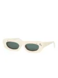 pushBUTTON x Grey Ant rectangle-frame sunglasses - Neutrals