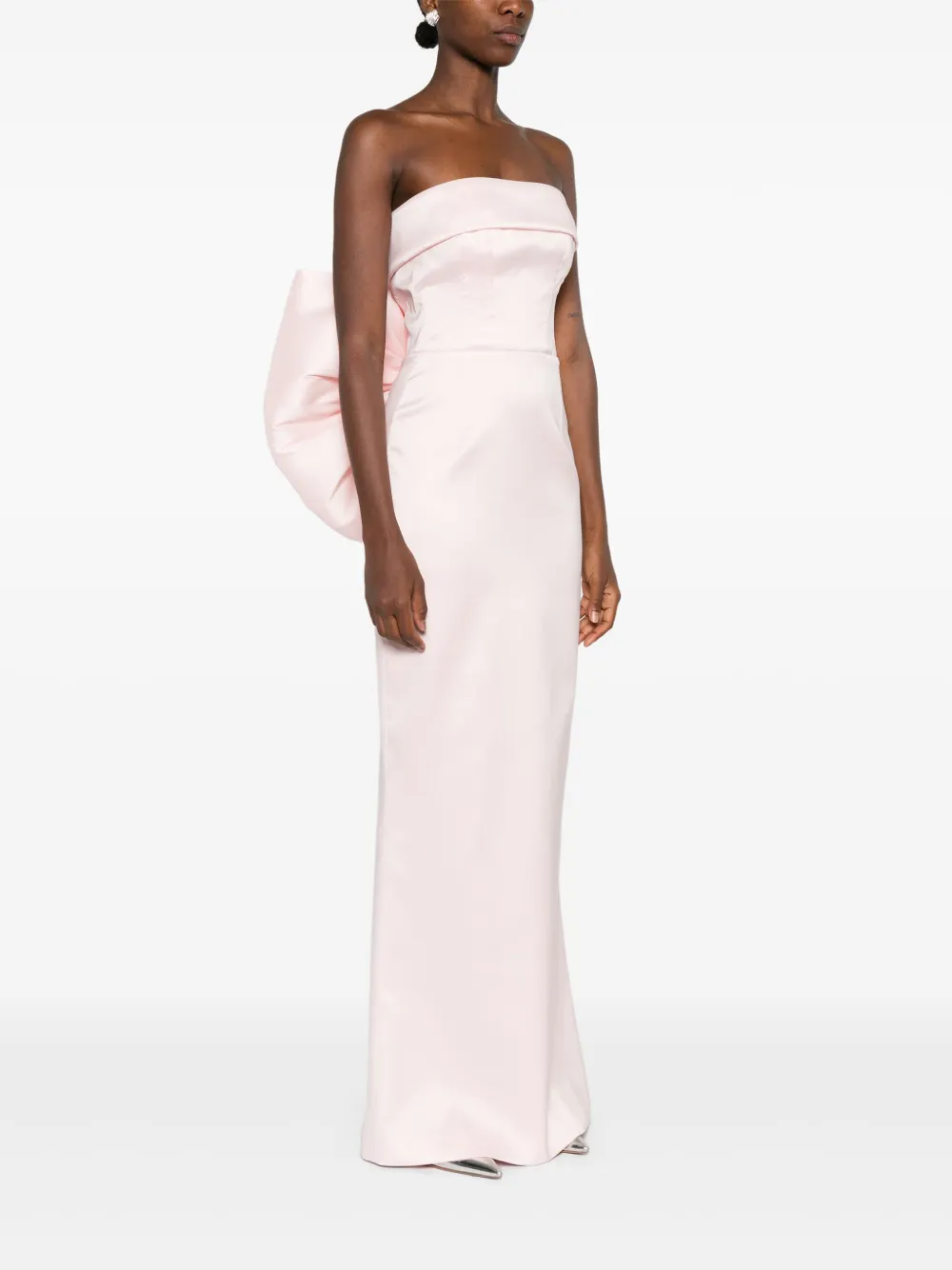 SILK LOVE & LACE Jurk met pofmouwen Roze