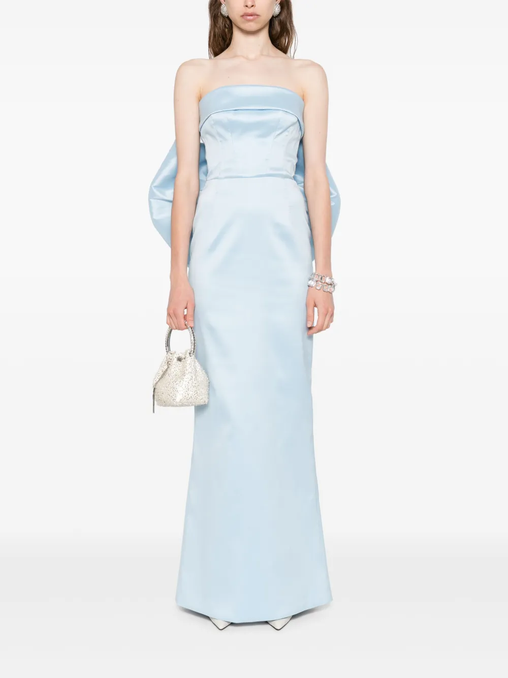 SILK LOVE & LACE Bella jurk BLUE