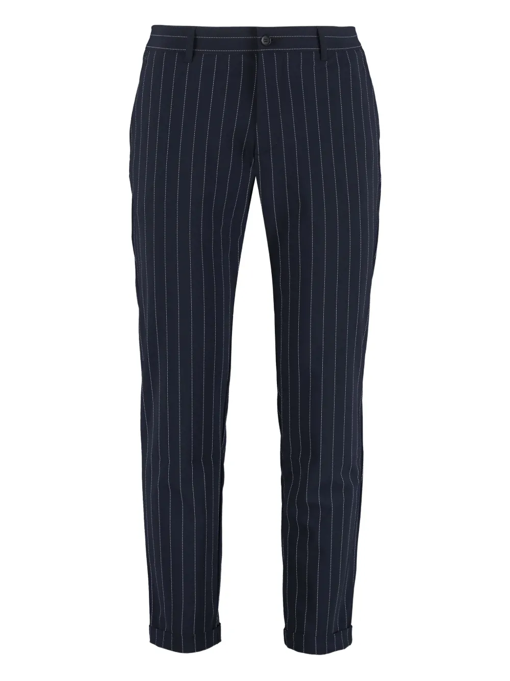 THE (Alphabet) pinstripe trousers | Black | Image 1