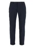 THE (Alphabet) pinstripe trousers - Black