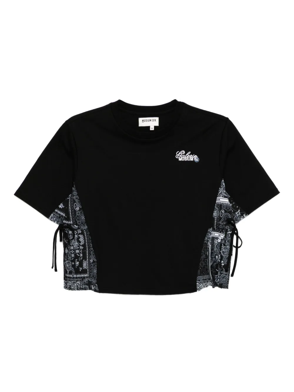 Musium Div. patchwork T-shirt | Black | Image 1
