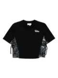 Musium Div. patchwork T-shirt - Black