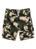 A BATHING APE® Map Camo cargo shorts - Green