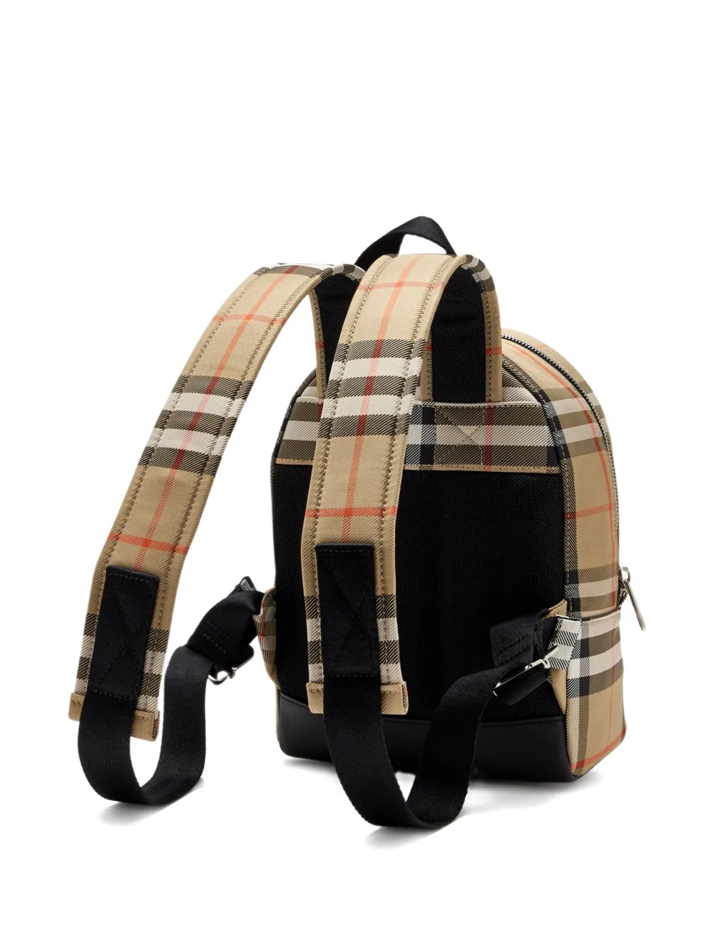 Burberry Check-pattern Bear-motif Backpack In Neutral