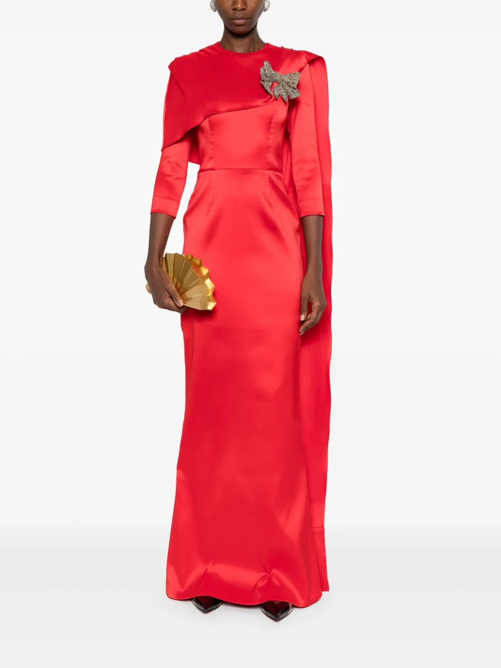 SILK LOVE & LACE Malvina jurk Rood