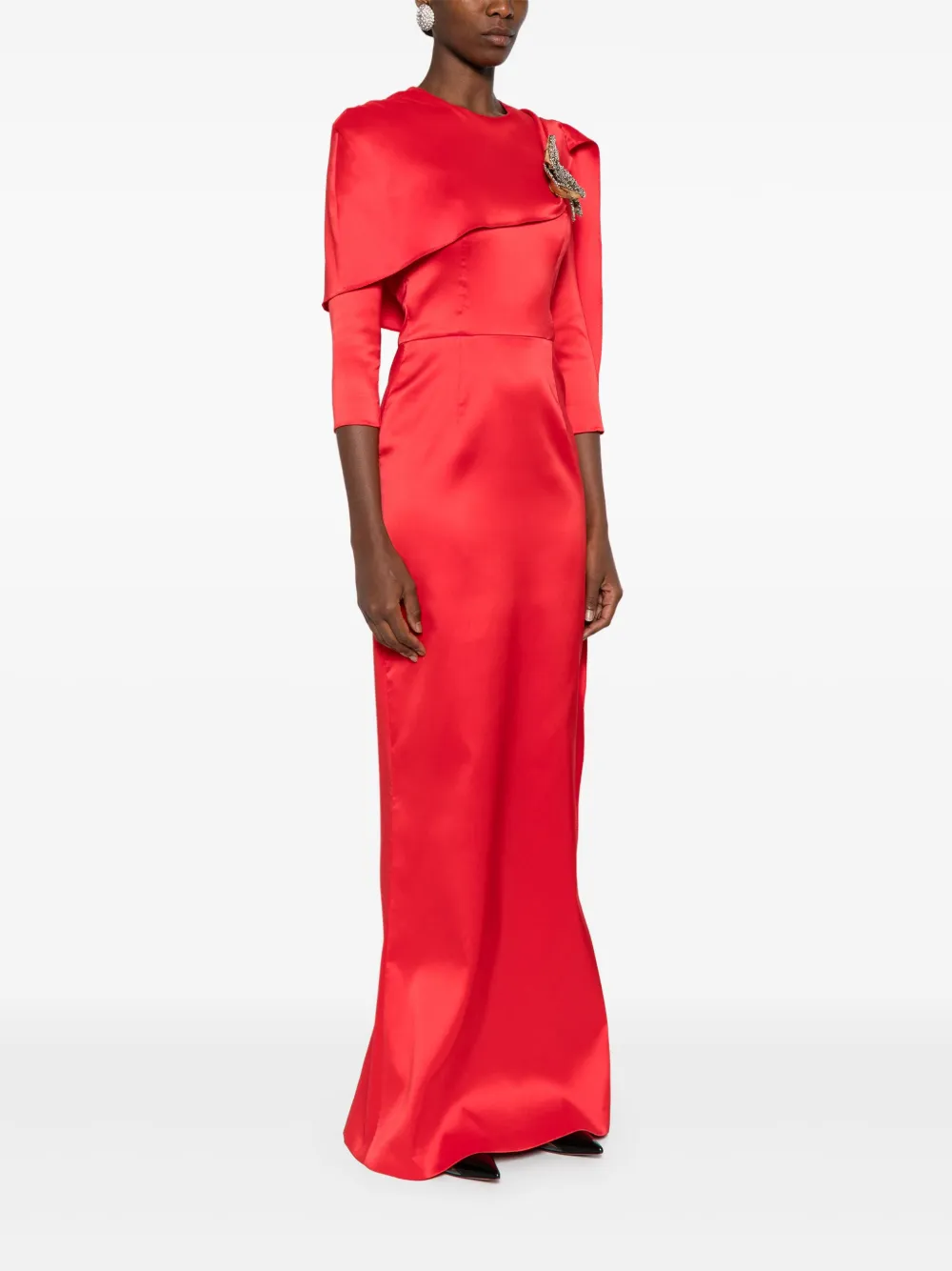 SILK LOVE & LACE Malvina jurk Rood