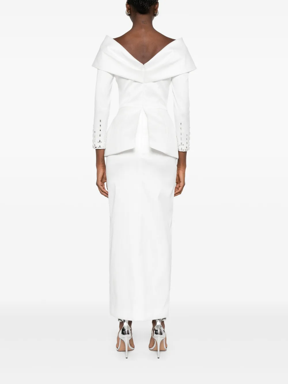 SILK LOVE & LACE Tamara jurk Wit