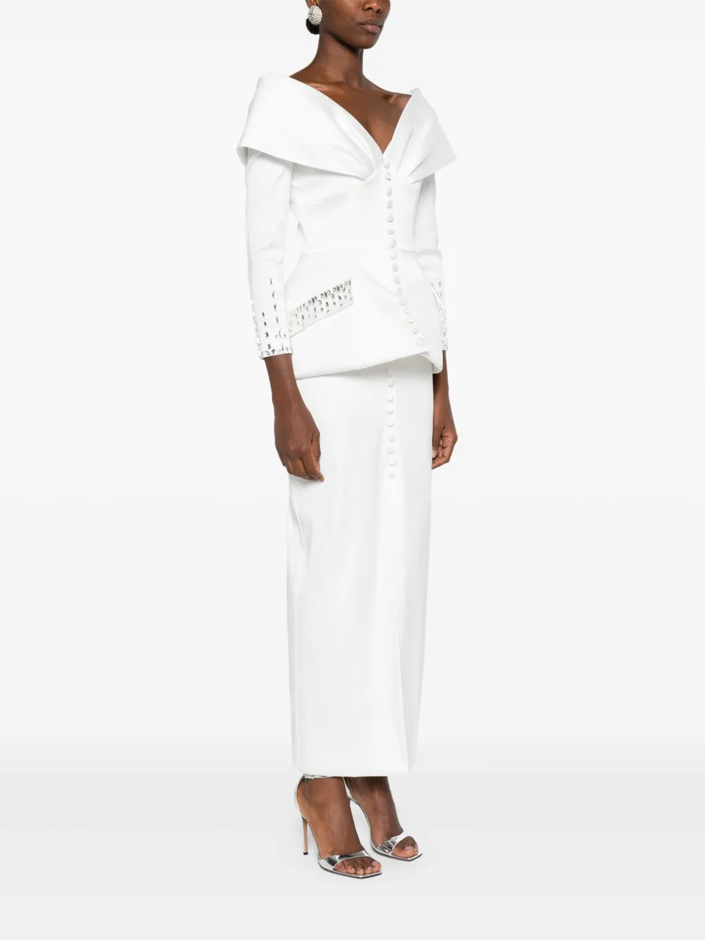 SILK LOVE & LACE Tamara jurk Wit