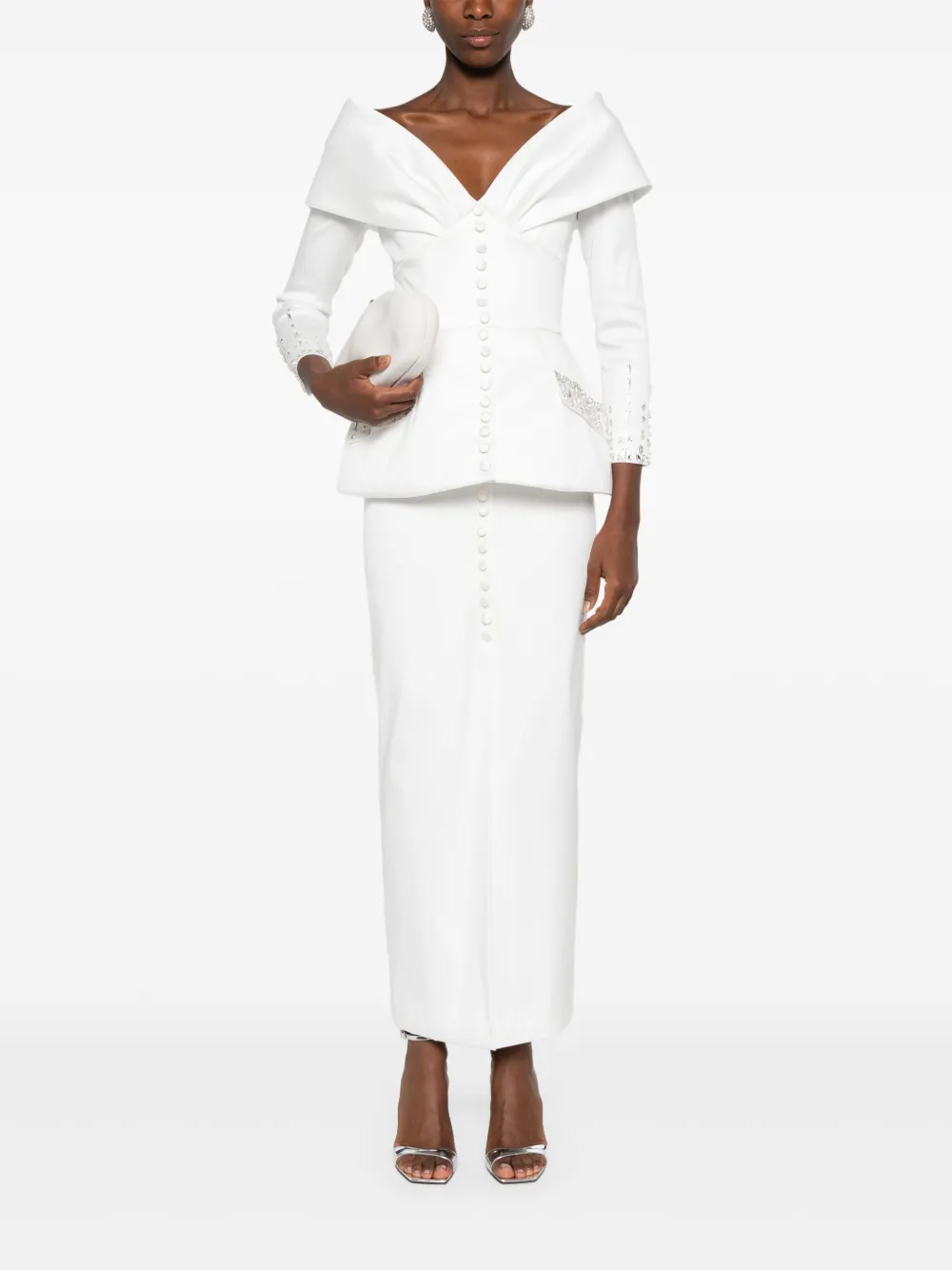 SILK LOVE & LACE Tamara jurk Wit