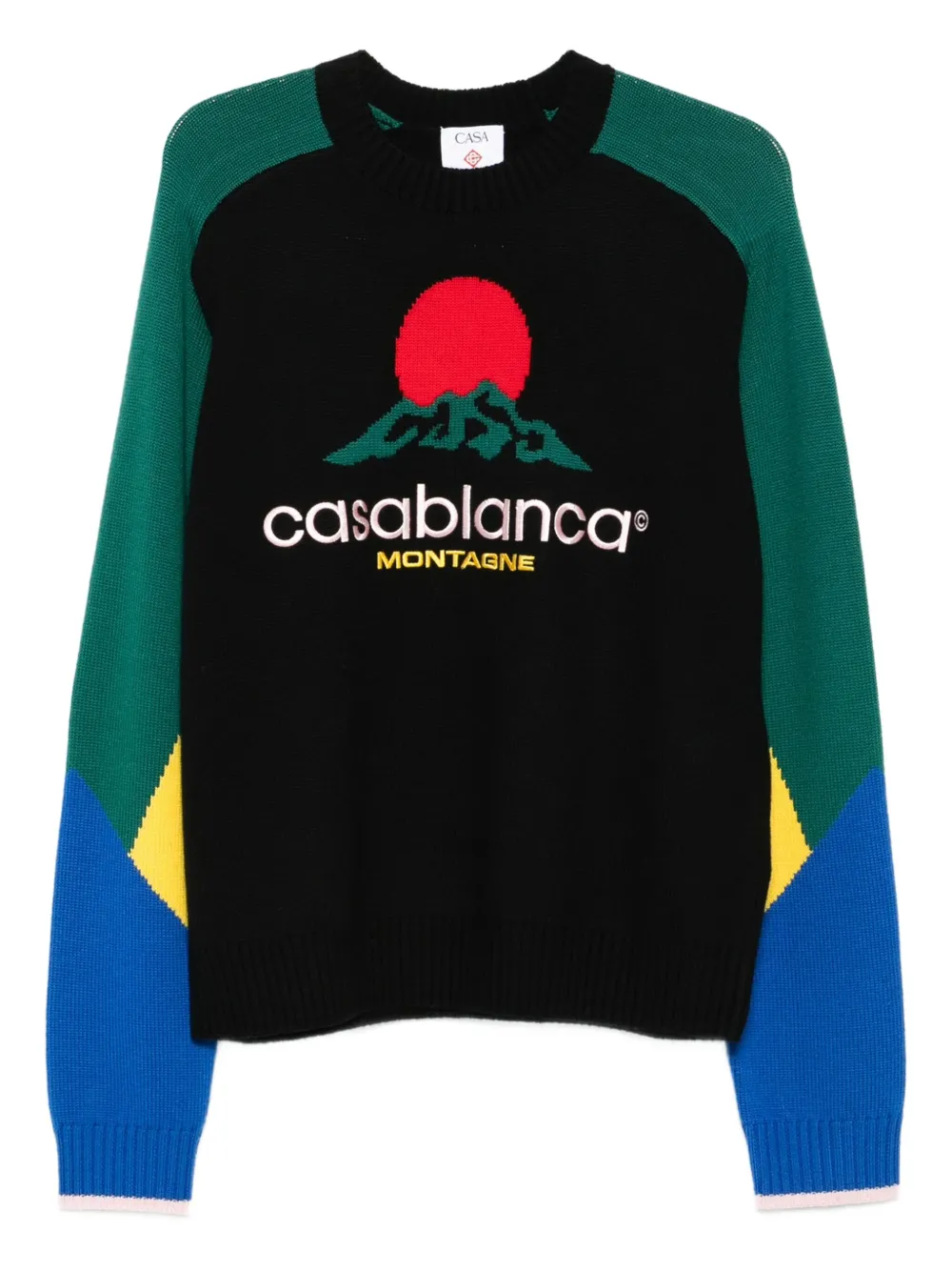 Casablanca logo-embroidered sweater | Black | Image 1