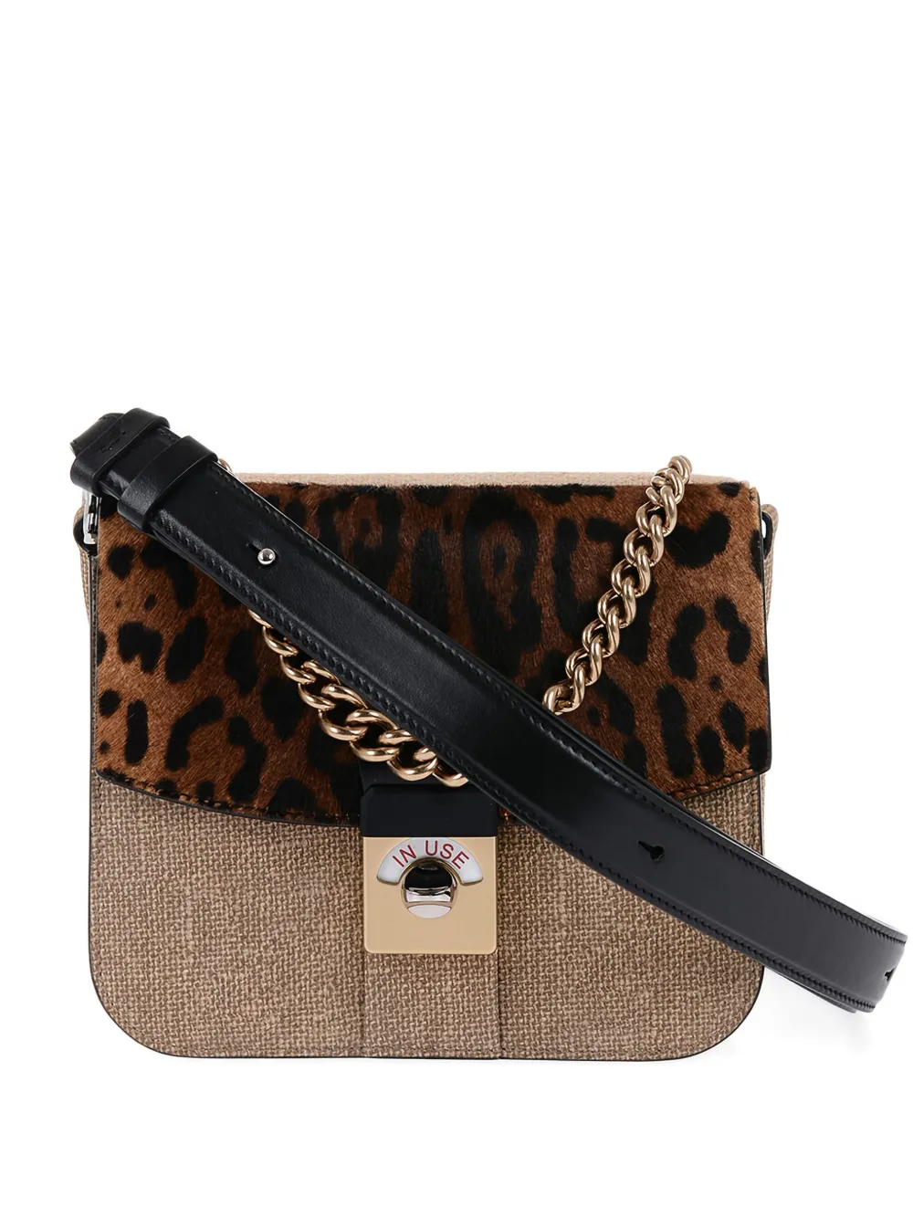 Maison Margiela printed-pattern shoulder bag Beige