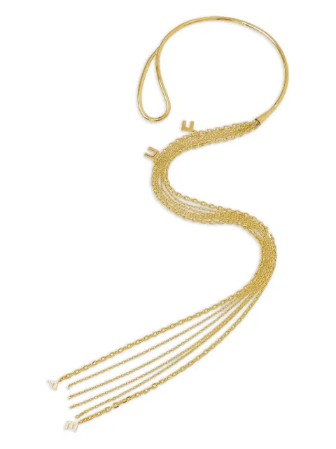 Elisabetta Franchi chain-tassel necklace