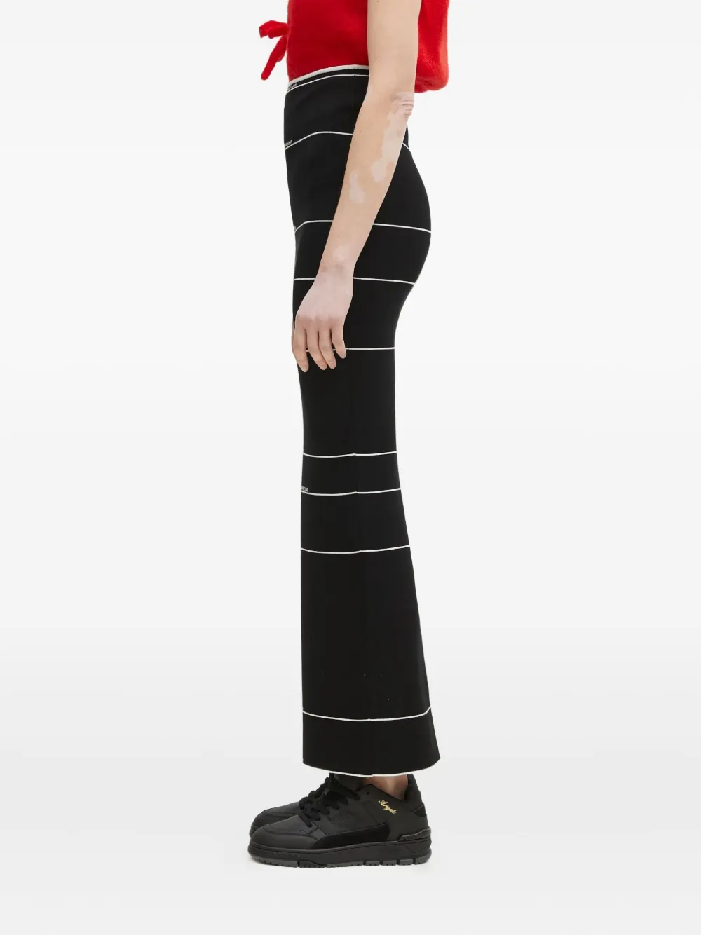 VETEMENTS stripe-detail maxi skirt Zwart
