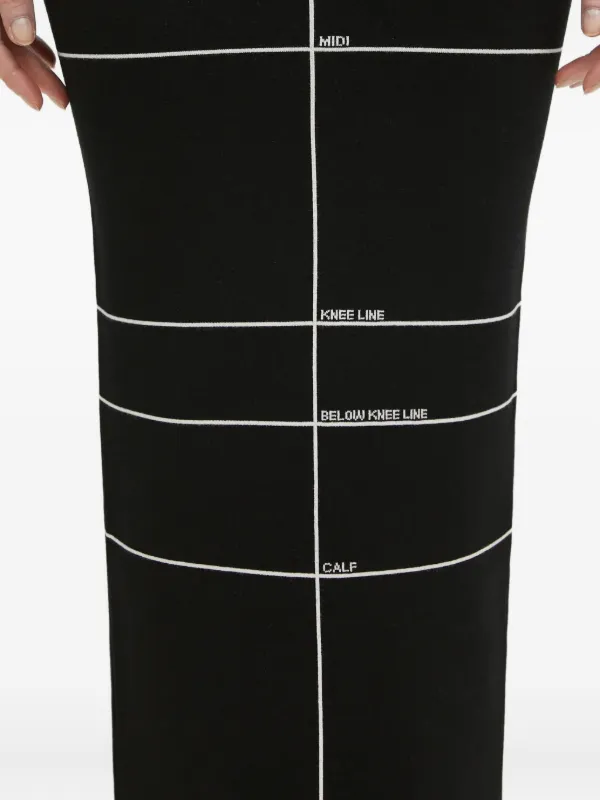 VETEMENTS ストライプ マキシスカート | ブラック | FARFETCH JP