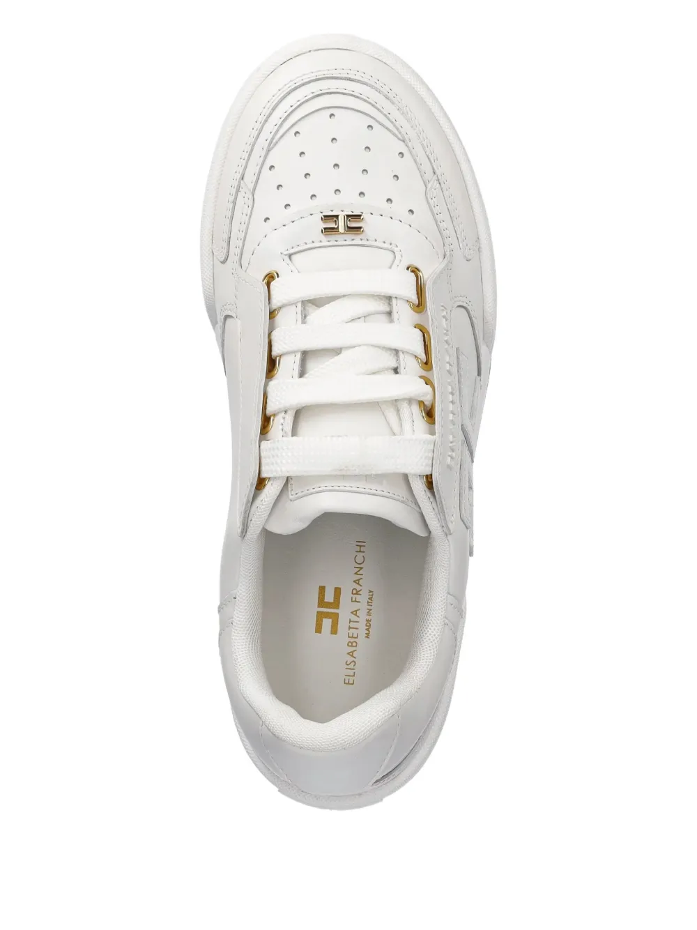 Elisabetta Franchi logo-embossed sneakers White