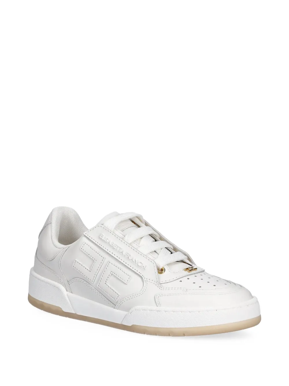 Elisabetta Franchi logo-embossed sneakers White