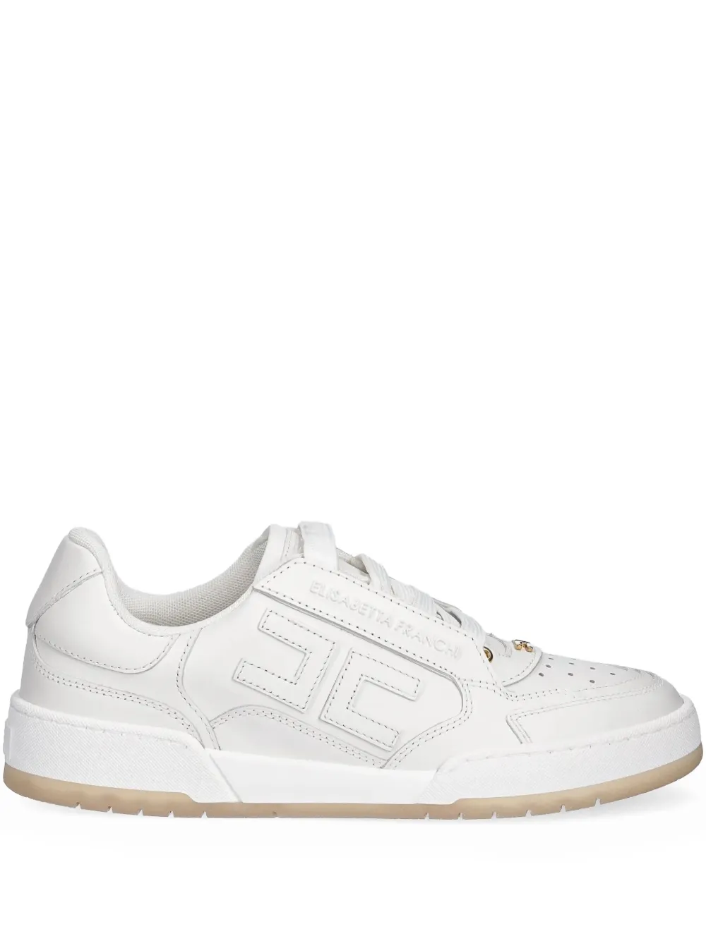Elisabetta Franchi logo-embossed sneakers White