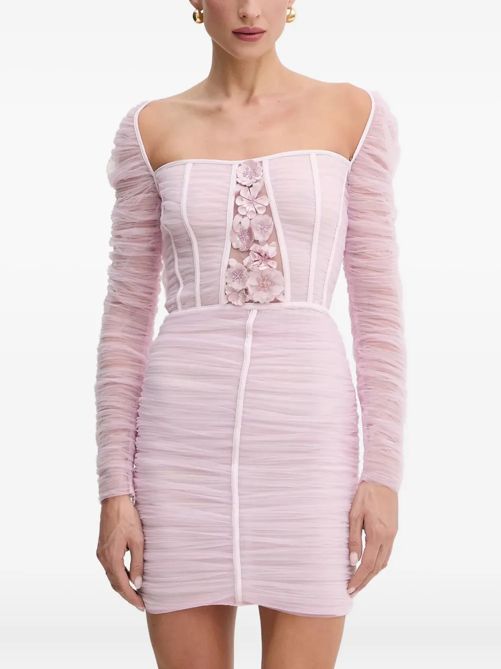 Elisabetta Franchi Jurk met bloemenprint Roze