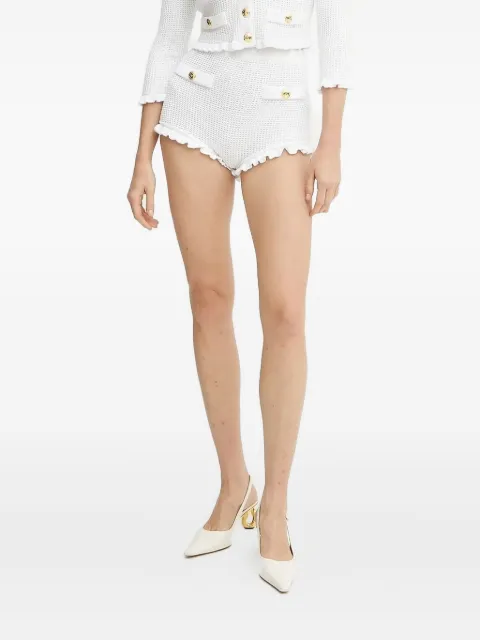 Elisabetta Franchi ruffled knit shorts