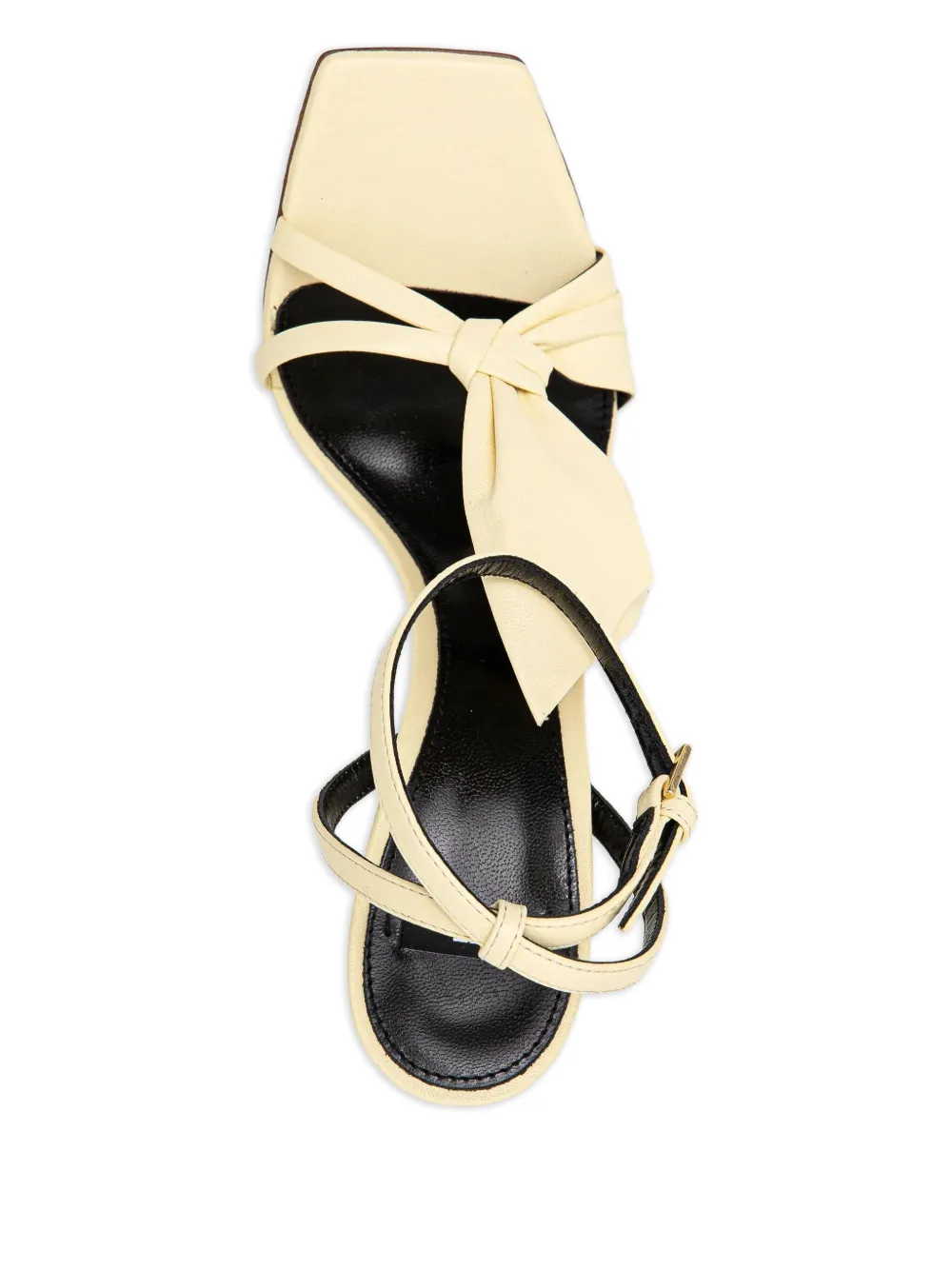 Elisabetta Franchi knotted bow-detail stiletto sandals Yellow