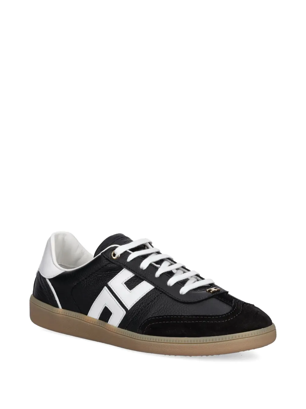 Elisabetta Franchi Leren sneakers Zwart