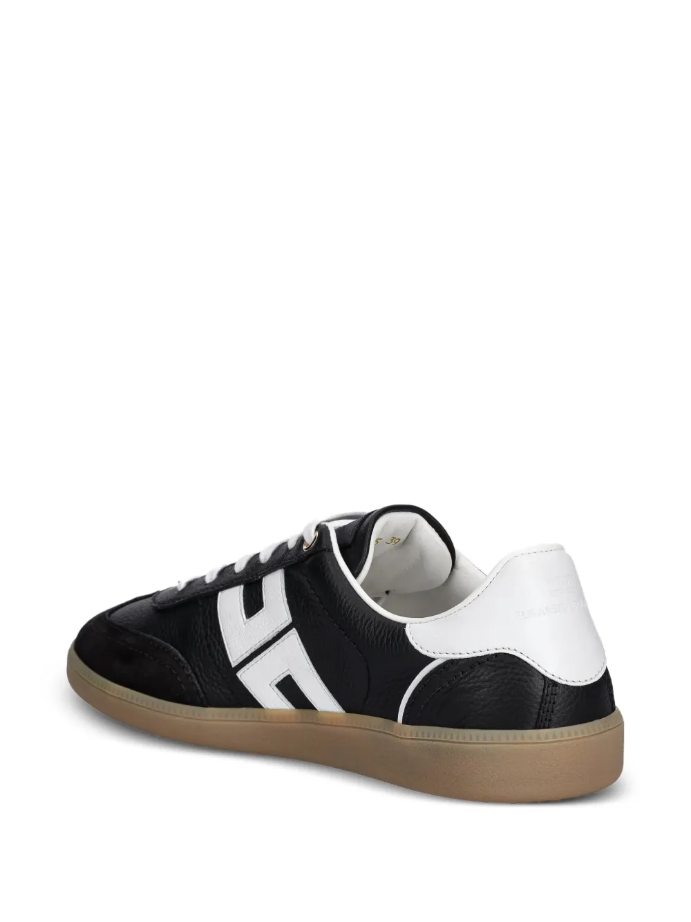 Elisabetta Franchi Leren sneakers Zwart