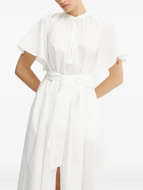 Forte Forte flutter-sleeve belted maxi dress