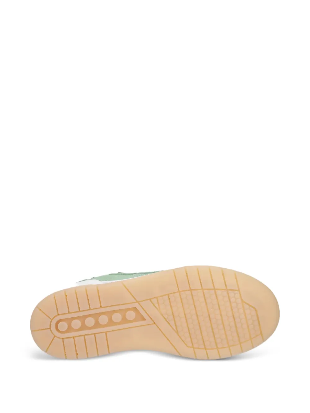Elisabetta Franchi logo-plaque leather trainers Green