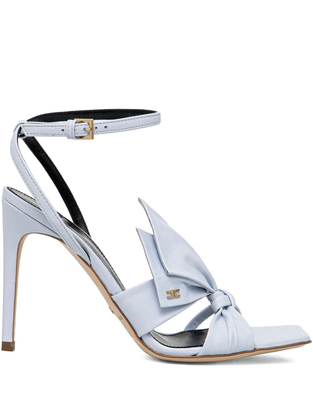 Elisabetta Franchi knotted bow-detail stiletto sandals Blue